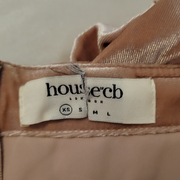 House of CB Holly Blush Velvet Long Sleeved Corset - Picture 14 of 16